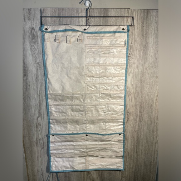 Real Simple Jewelry Organizer Storage Plus 18x33" Detachable Travel Pouch Tan - Picture 5 of 8